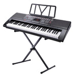 Yescom Electronic Piano Keyboard 61 Key Full Size Music with X Stand LCD Display USB Input MP3